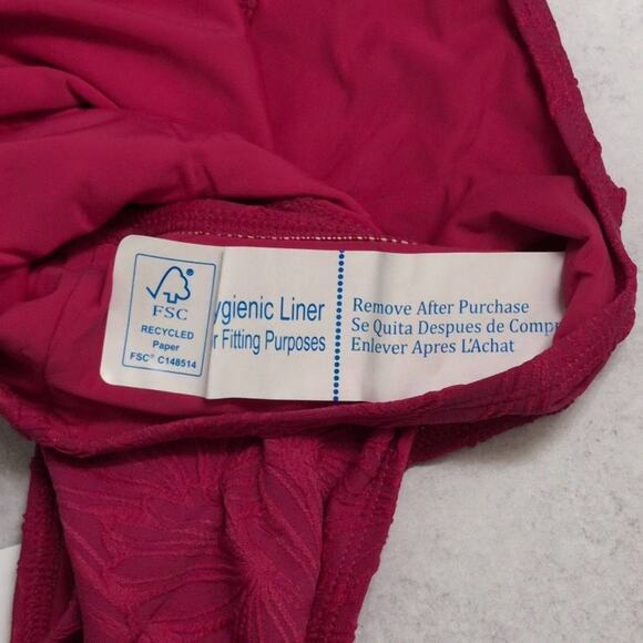 NWT Andie The Bikini Bottom Lava Pink Floral Pattern Brief Size XL - Picture 4 of 8